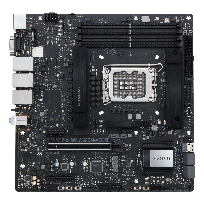 ASUS PRO WS W680M-ACE SE S1700 DDR5 DP-HDMI 3xLAN 24-7 µATX