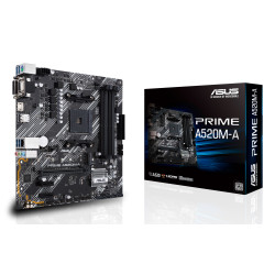 ASUS PRIME A520M-A II CSM AM4 A520 HDMI-DVI-VGA M.2 µATX