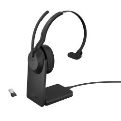 Jabra Headset Evolve2 55 Link 390a MS Mono avec Ladestation