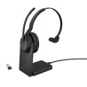 Jabra Headset Evolve2 55 Link 390a MS Mono avec Ladestation