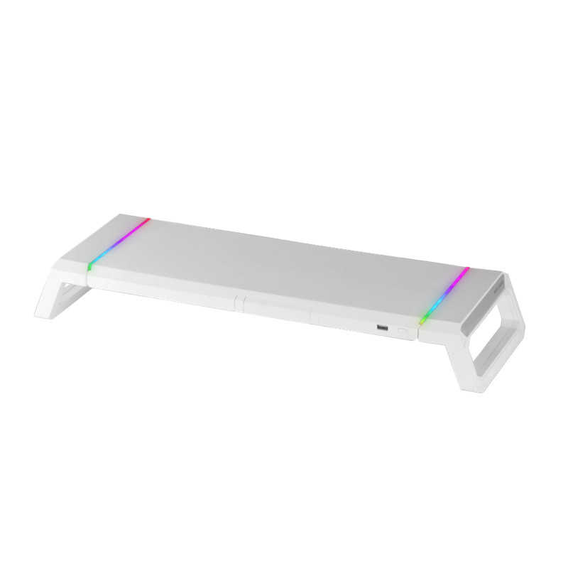Support   Réhausseur pour Ecran Mars Gaming MGS One RGB (Blanc)
