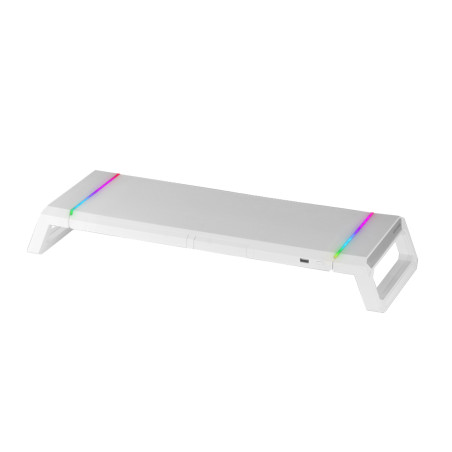 Support   Réhausseur pour Ecran Mars Gaming MGS One RGB (Blanc)