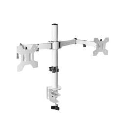 Support double-écran à fixer Mars Gaming MArm2 13"-27" (8kg max) (Blanc)