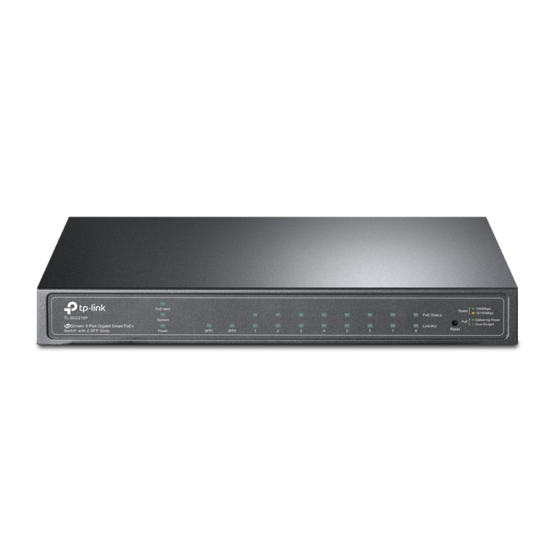 Switch réseau ethernet Gigabit TP-Link SG2210P (PoE, SFP) - 8 ports