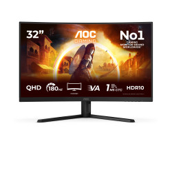 Ecran incurvé 32" AOC Gaming G4 CQ32G4VE Quad HD 180Hz (Noir)
