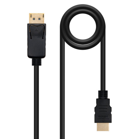 Cable adaptateur Nanocable DisplayPort vers HDMI M M 5m (Noir)