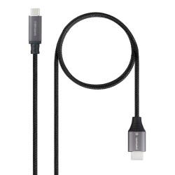 Cable Nanocable USB-C vers HDMI M M 1.8m (Noir)