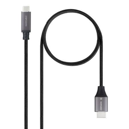 Cable Nanocable USB-C vers HDMI M M 1.8m (Noir)