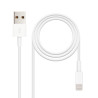 Câble Nanocable USB-A - Lightning M M 2m (Blanc)