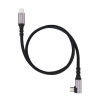 Cable coudé Nanocable USB-C M M 100W 3m (Noir)