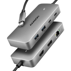 Station d'accueil portable USB-C 3.0 Axagon HMC-CUB83X2 (Gris)