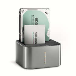 Station d'accueil Axagon ADSA-DC pour 2x S-ATA 2,5" 3,5" - USB 3.2