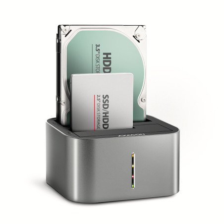 Station d'accueil Axagon ADSA-DC pour 2x S-ATA 2,5" 3,5" - USB 3.2