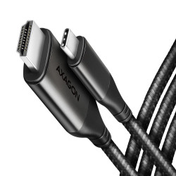 Câble Adaptateur Axagon USB-C vers HDMI 2.0a 1,8m MM (Noir)