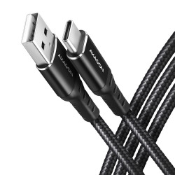 Câble Axagon USB Type A - Type C M M 1m (Noir)