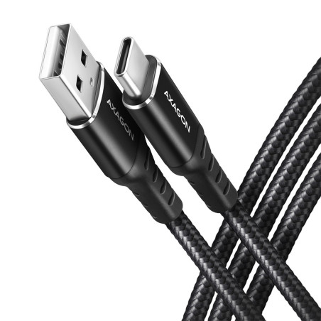 Câble Axagon USB Type A - Type C M M 1m (Noir)