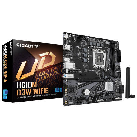 Carte mère Gigabyte H610M D3W Wifi 6 (Intel LGA 1700) Micro ATX